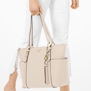 Michael Kors Sullivan Large Saffiano Leather Top-Zip Tote Bag